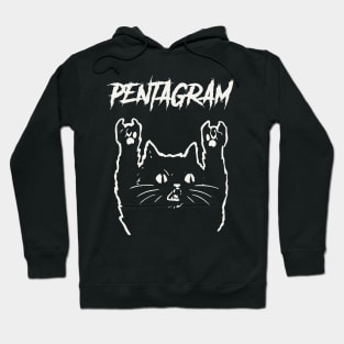 pentagram and the cat Hoodie